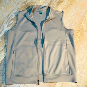 Vintage Y2K Men Large  Pro Tour golf vest Gray Excellent full zip up pockets